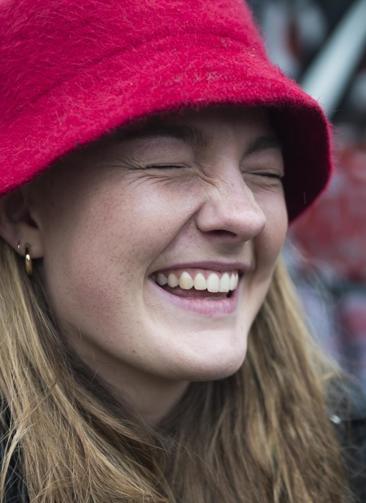 Young woman smiling