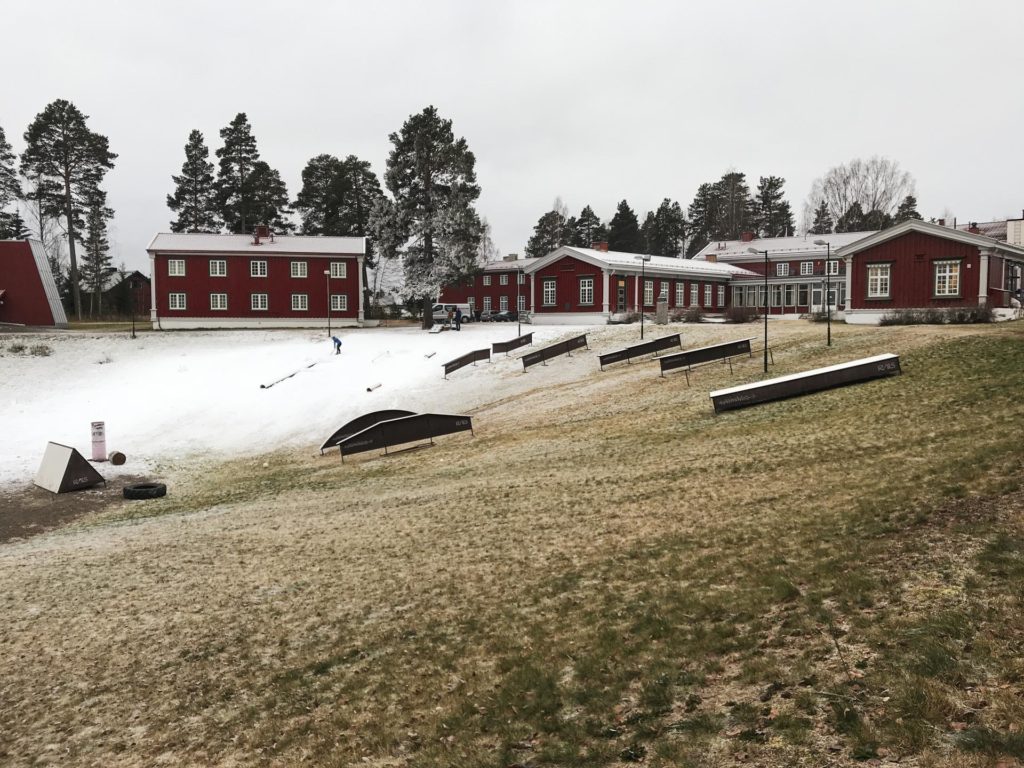 Railpark på Elverum folkehøgskole
