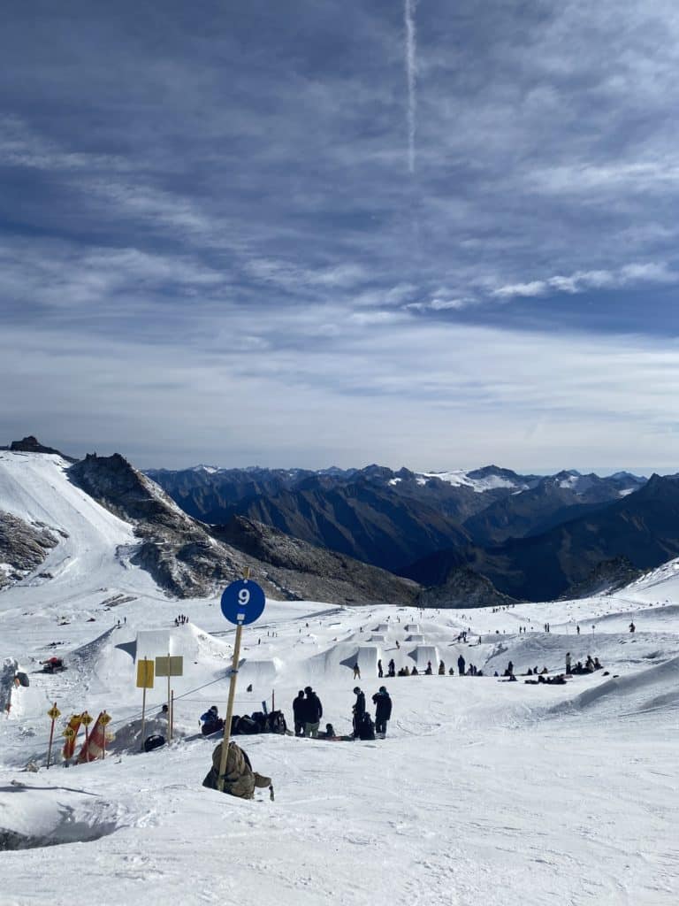 Parken i Hintertux sett fra toppen